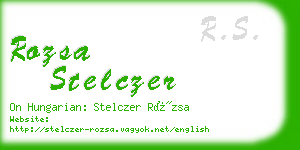 rozsa stelczer business card